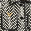 Abrigo de lana con estampado animal Fauve Eclat Abrigo de lana con estampado animal Fauve Eclat