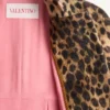 Abrigo de lana estampado con manchas de jaguar