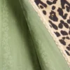 Abrigo de tela con estampado animalier