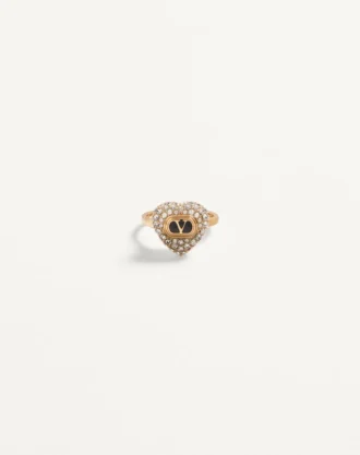 Anillo Coeur Royal de metal, esmalte y cristales Swarovski®