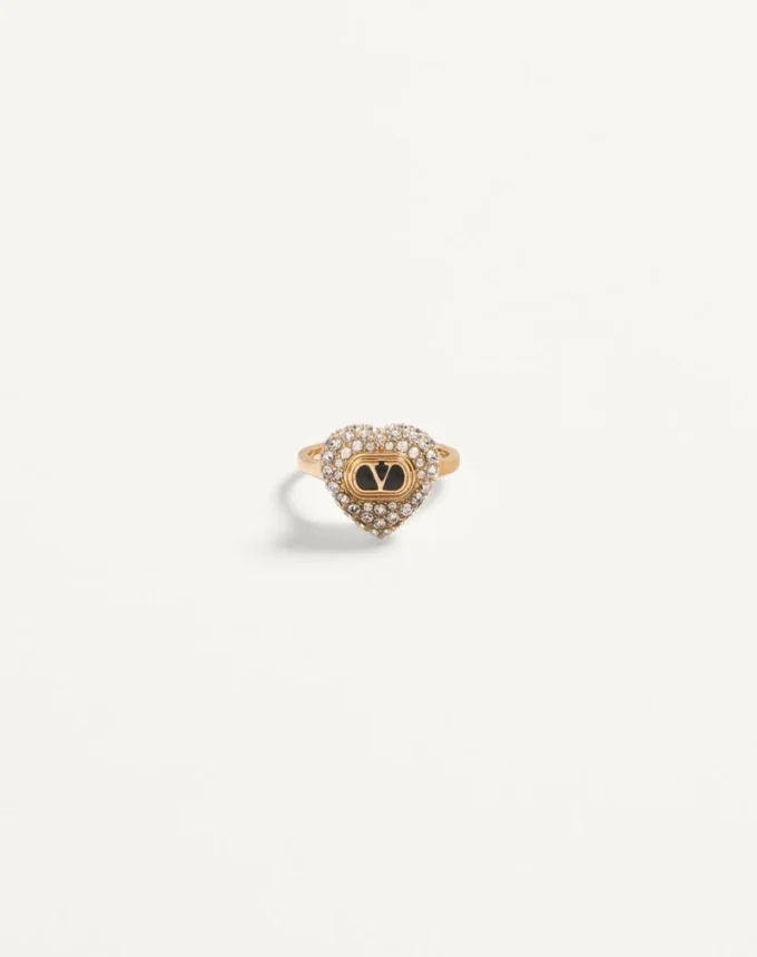 Anillo Coeur Royal de metal, esmalte y cristales Swarovski® Anillo Coeur Royal de metal, esmalte y cristales Swarovski®