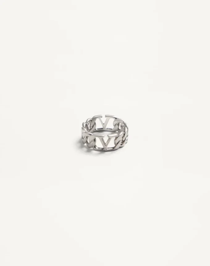 Anillo metálico con el logotipo VLogo Anillo metálico con el logotipo VLogo