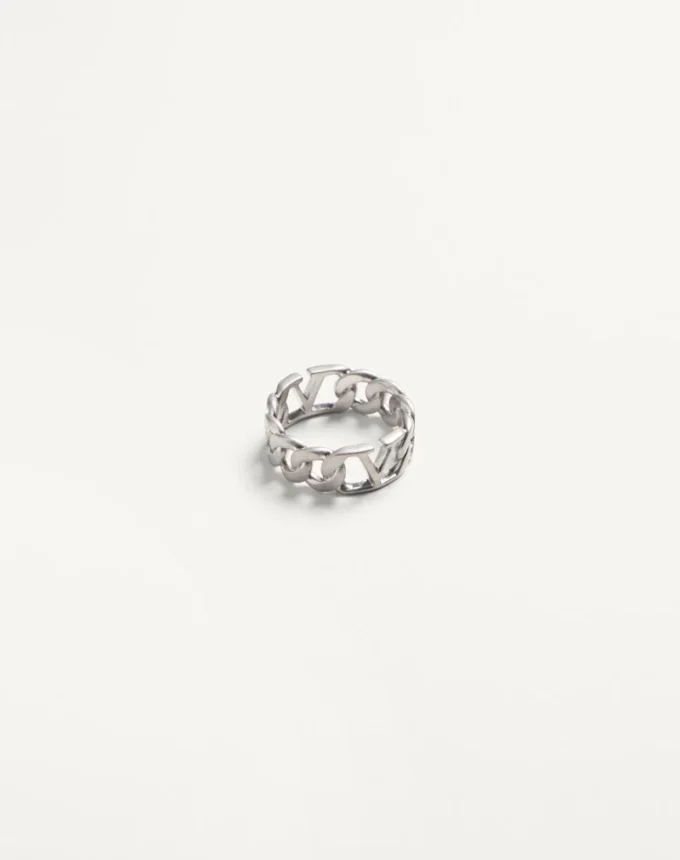 Anillo metálico con el logotipo VLogo Anillo metálico con el logotipo VLogo