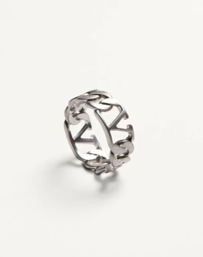 Anillo metálico con el logotipo VLogo Anillo metálico con el logotipo VLogo