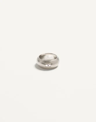Anillo metálico Ovalette de Valentino Garavani