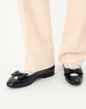 Bailarinas Bowow de piel de cabrito