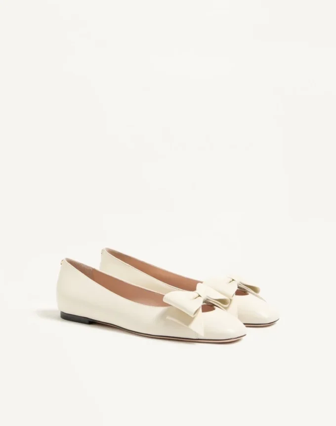 Bailarinas Bowow de piel de cabrito