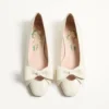 Bailarinas Bowow de piel de cabrito