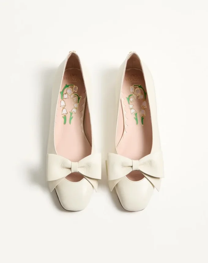 Bailarinas Bowow de piel de cabrito