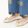 Bailarinas Mary-Jane Bowow en piel de cabrito con tachuelas Bailarinas Mary-Jane Bowow en piel de cabrito con tachuelas