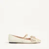 Bailarinas Mary-Jane Bowow en piel de cabrito con tachuelas Bailarinas Mary-Jane Bowow en piel de cabrito con tachuelas