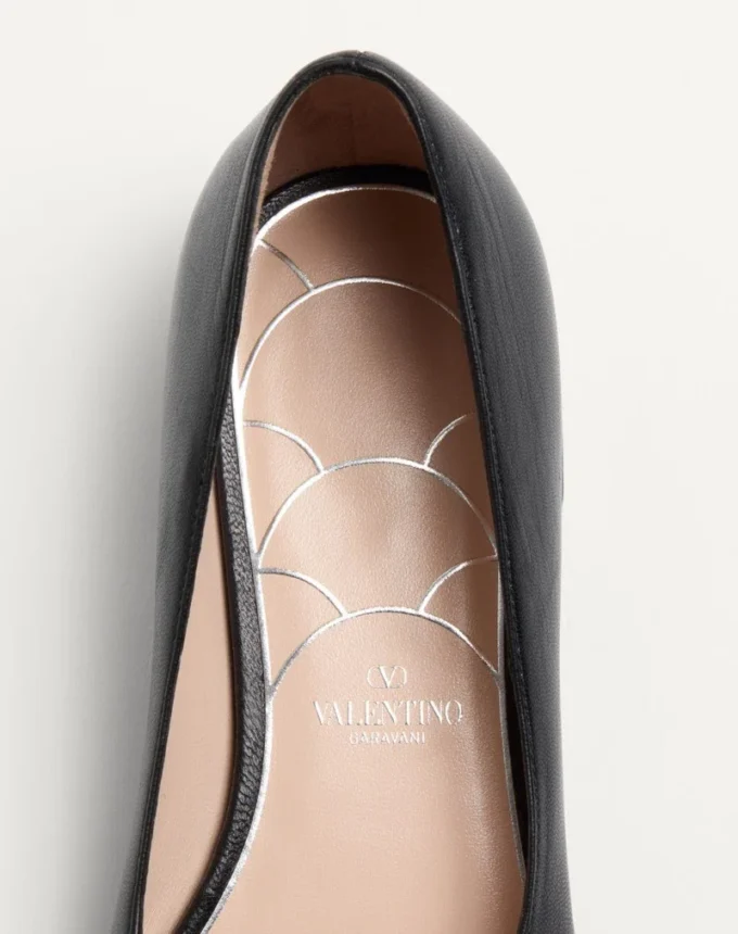 Bailarinas Mary-Jane Preshoes en piel de cabrito con botón joya de 20 mm