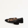 Bailarinas Mary-Jane Preshoes en piel de cabrito con botón joya de 20 mm