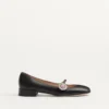 Bailarinas Mary-Jane Preshoes en piel de cabrito con botón joya de 20 mm