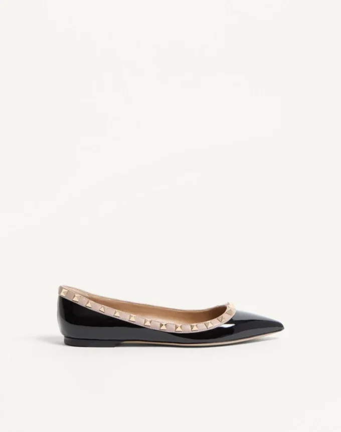 Bailarinas Rockstud de charol