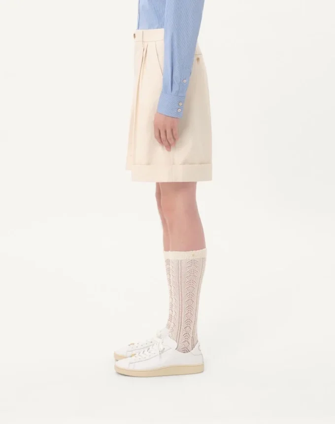 Bermudas de algodón con vuelta Bermudas de algodón con vuelta