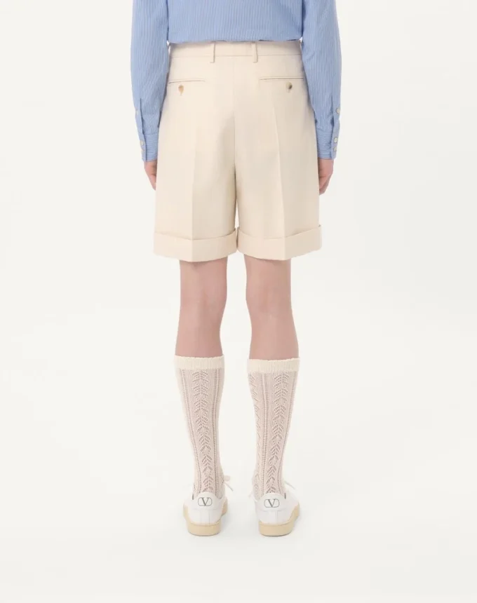 Bermudas de algodón con vuelta Bermudas de algodón con vuelta