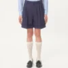 Bermudas de gabardina de lana con puños Bermudas de gabardina de lana con puños