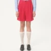 Bermudas de lino con vuelta