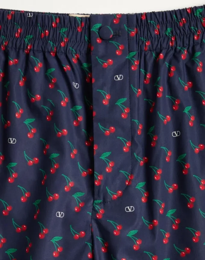 Bermudas de popelín de algodón con estampado Cherryfic Bermudas de popelín de algodón con estampado Cherryfic