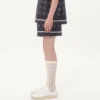 Bermudas de sarga de seda con estampado Opticool integral Bermudas de sarga de seda con estampado Opticool integral