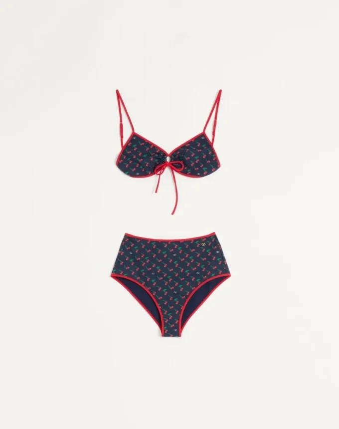 Bikini de licra con estampado Cherryfic Bikini de licra con estampado Cherryfic