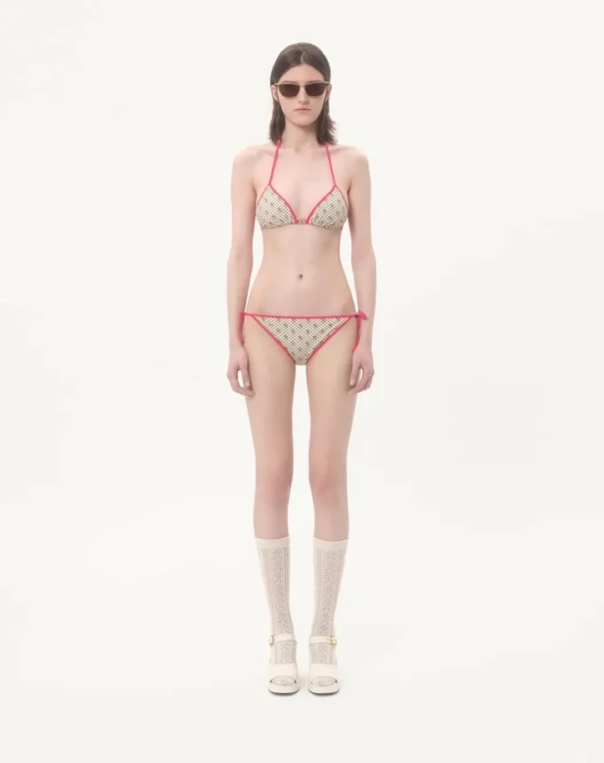 Bikini de licra con estampado Gelatini y lunares