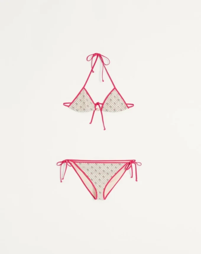 Bikini de licra con estampado Gelatini y lunares