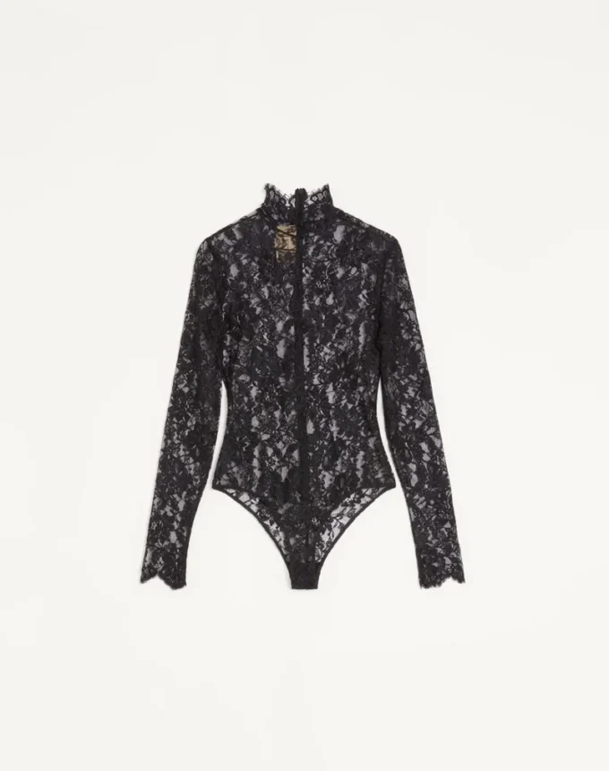 Body de encaje floral