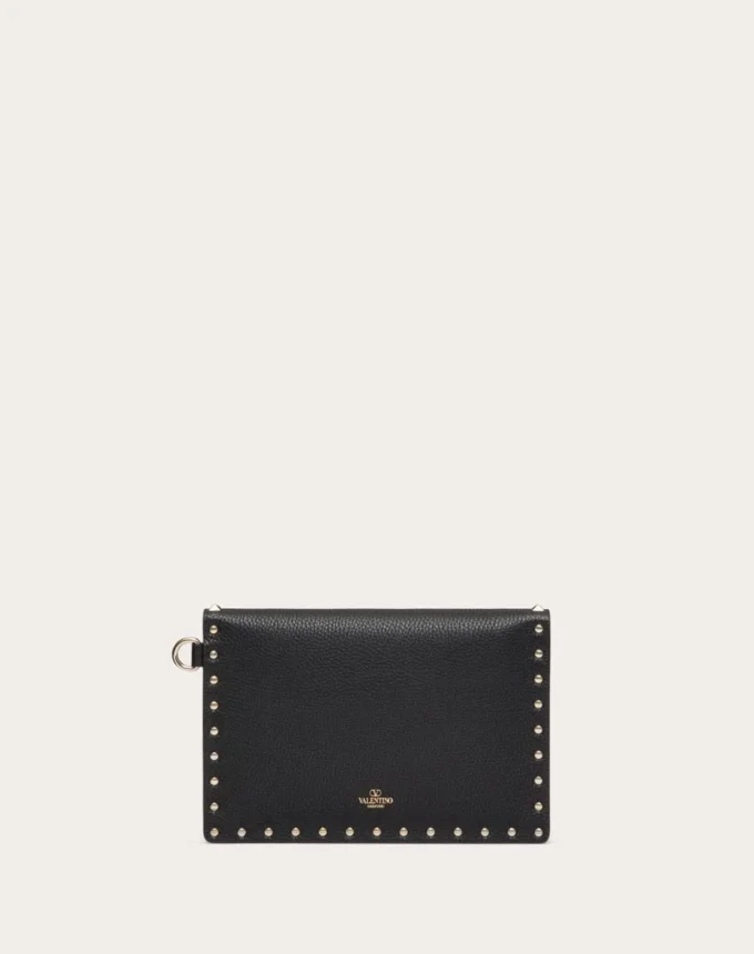 Bolsa Rockstud de piel de becerro granulada Bolsa Rockstud de piel de becerro granulada