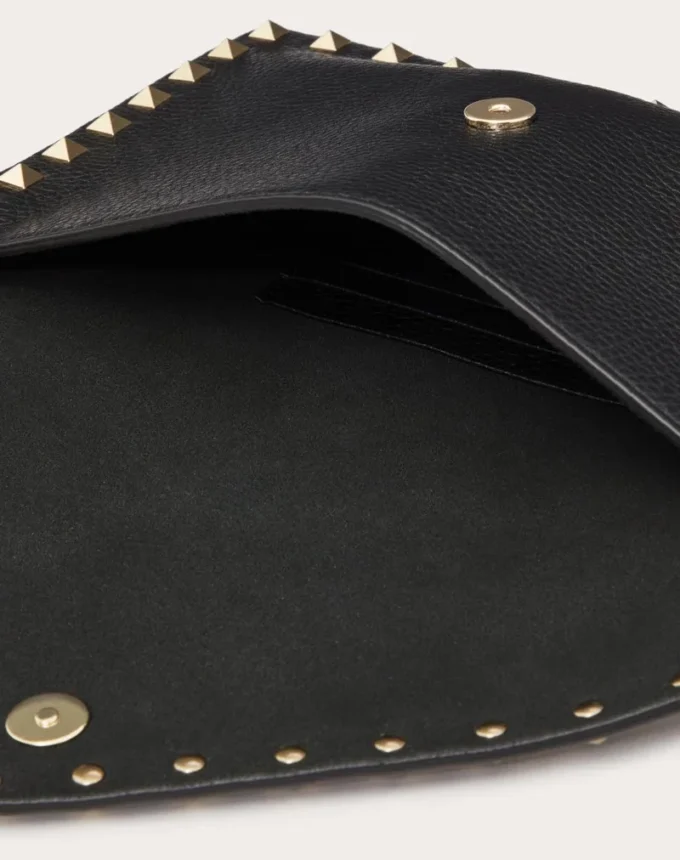 Bolsa Rockstud de piel de becerro granulada Bolsa Rockstud de piel de becerro granulada