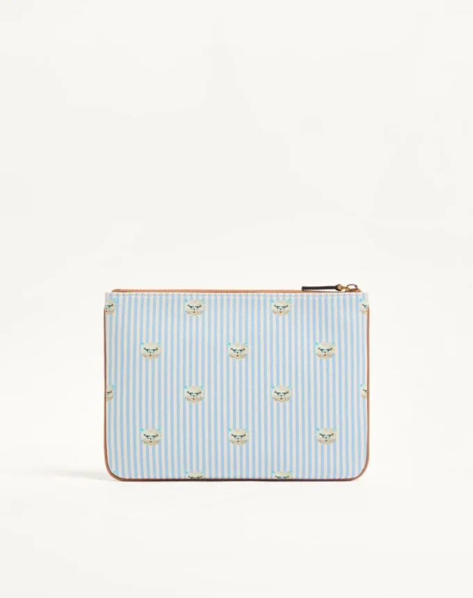Bolsa VLogo Signature de Valentino Garavani en piel de becerro granulada con estampado Le Chat de la Maison Bolsa VLogo Signature de Valentino Garavani en piel de becerro granulada con estampado Le Chat de la Maison