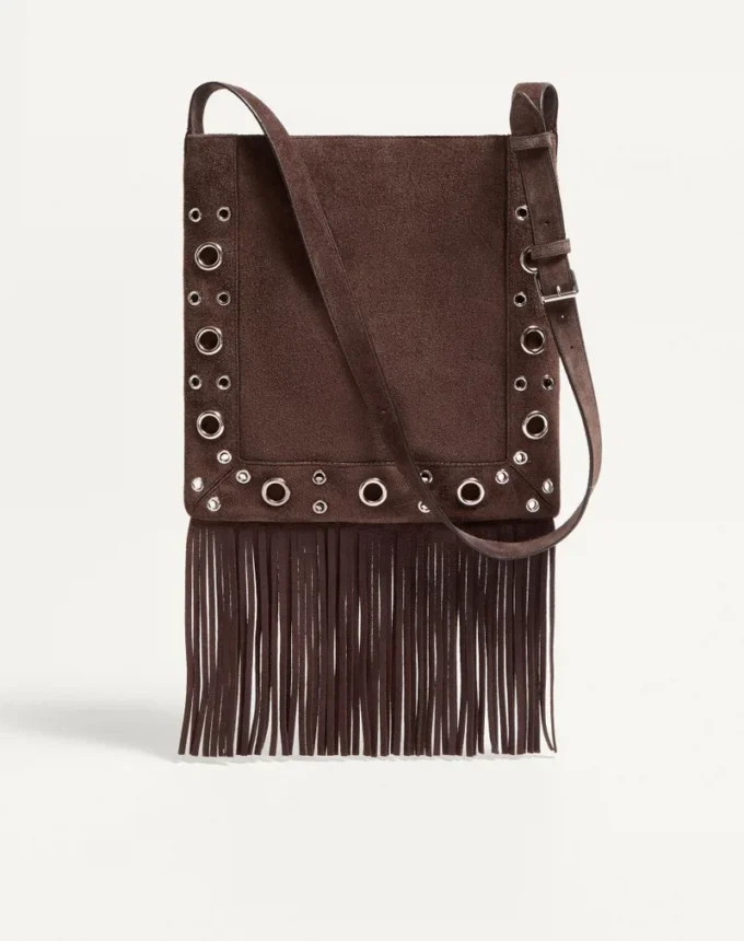 Bolso bandolera bordado con flecos Nellcôte de Valentino Garavani Bolso bandolera bordado con flecos Nellcôte de Valentino Garavani