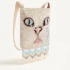 Bolso bandolera bordado con flecos Valentino Garavani Le Chat De La Maison Bolso bandolera bordado con flecos Valentino Garavani Le Chat De La Maison