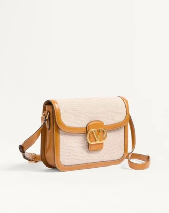 Bolso bandolera de lona Valentino Garavani 9To5
