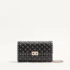 Bolso bandolera de mano de piel napa con tachuelas Rockstud Bolso bandolera de mano de piel napa con tachuelas Rockstud