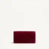 Bolso bandolera mini de terciopelo con el logotipo VLogo Signature Bolso bandolera mini de terciopelo con el logotipo VLogo Signature