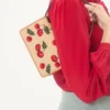 Bolso bandolera mini Vlogo Signature en rafia jacquard con estampado Cherryfic Bolso bandolera mini Vlogo Signature en rafia jacquard con estampado Cherryfic