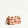 Bolso bandolera mini Vlogo Signature en rafia jacquard con estampado Cherryfic Bolso bandolera mini Vlogo Signature en rafia jacquard con estampado Cherryfic