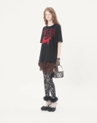 Bolso bandolera pequeño Locò de Valentino Garavani con bordado y logotipo joya
