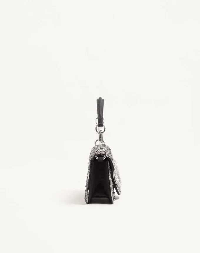 Bolso bandolera pequeño Locò de Valentino Garavani con bordado y logotipo joya Bolso bandolera pequeño Locò de Valentino Garavani con bordado y logotipo joya