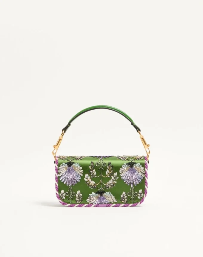 Bolso bandolera pequeño Locò de Valentino Garavani con bordado y logotipo joya Bolso bandolera pequeño Locò de Valentino Garavani con bordado y logotipo joya