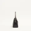 Bolso bandolera pequeño Rockstud de piel de becerro granulada