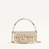 Bolso bandolera pequeño Valentino Garavani Locò con logotipo bordado con joyas Bolso bandolera pequeño Valentino Garavani Locò con logotipo bordado con joyas