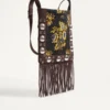 Bolso bandolera Valentino Garavani Nellcôte en tejido jacquard con flecos Bolso bandolera Valentino Garavani Nellcôte en tejido jacquard con flecos