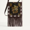 Bolso bandolera Valentino Garavani Nellcôte en tejido jacquard con flecos Bolso bandolera Valentino Garavani Nellcôte en tejido jacquard con flecos