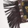 Bolso bandolera Valentino Garavani Nellcôte en tejido jacquard con flecos Bolso bandolera Valentino Garavani Nellcôte en tejido jacquard con flecos
