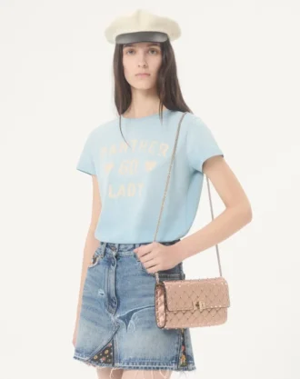 Bolso bandolera Valentino Garavani Rockstud Spike en piel napa laminada