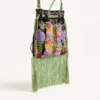 Bolso bordado con flecos Nellcôte Alice de Valentino Garavani