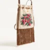 Bolso bordado con flecos Nellcôte Alice de Valentino Garavani